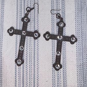 Cross earrings